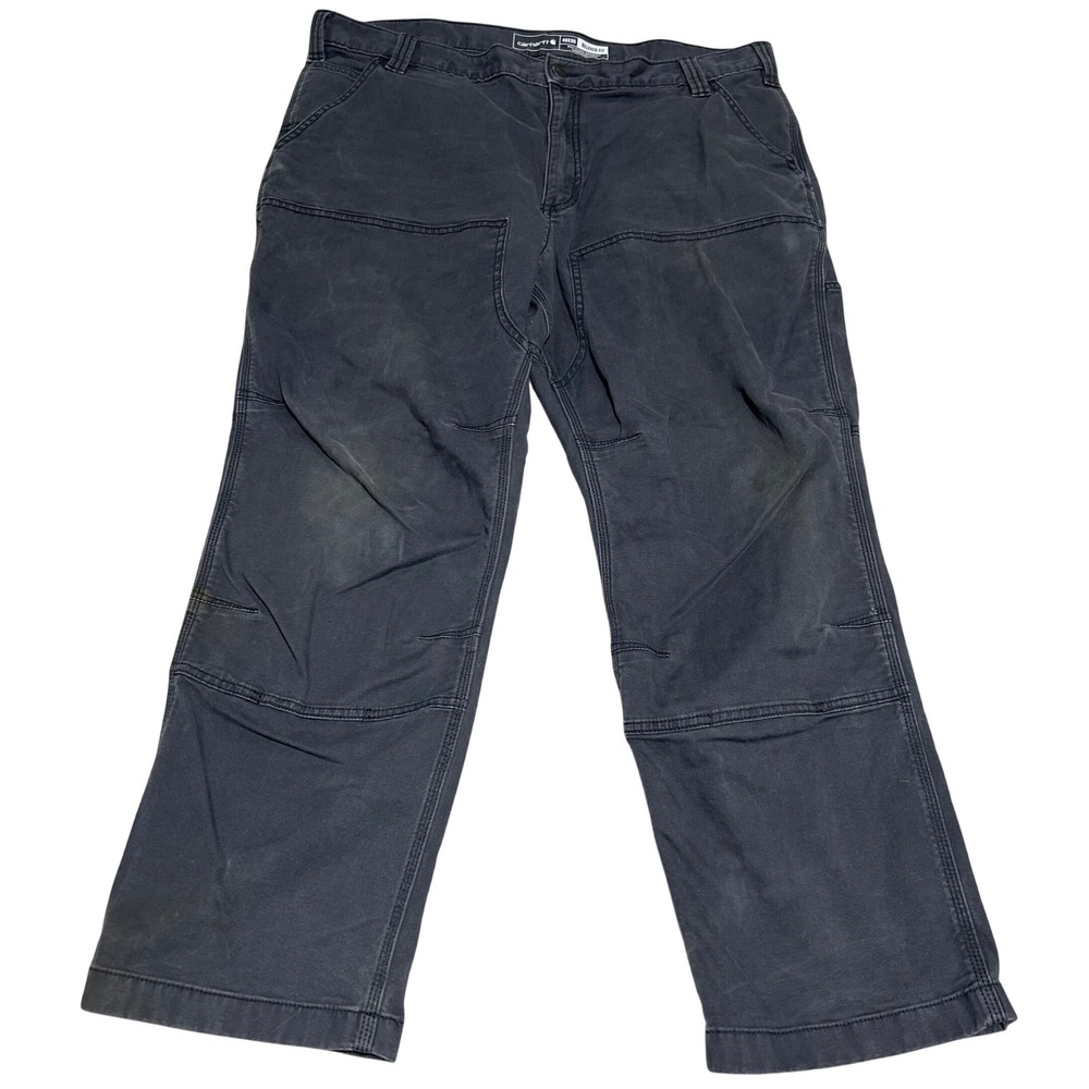 Carhartt Double Knee Pants Mens 40 30 Dark Gray Relaxed Fit Carpenter Utility